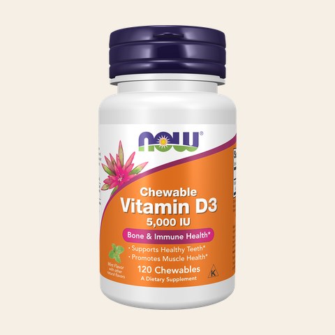 NOW Vitamin D3 5000 IU Chewables