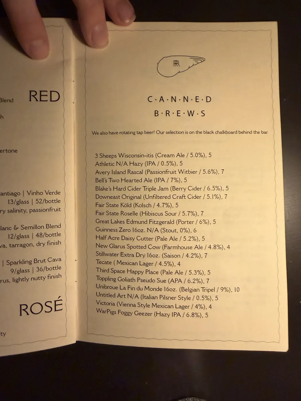 Robin Room canned brews list