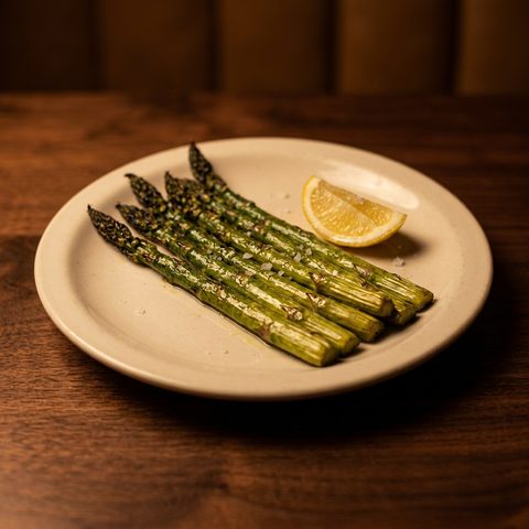 Roasted asparagus spears
