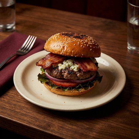 Bacon bleu burger