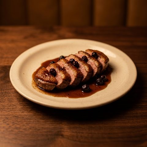 Pan-roasted duck breast
