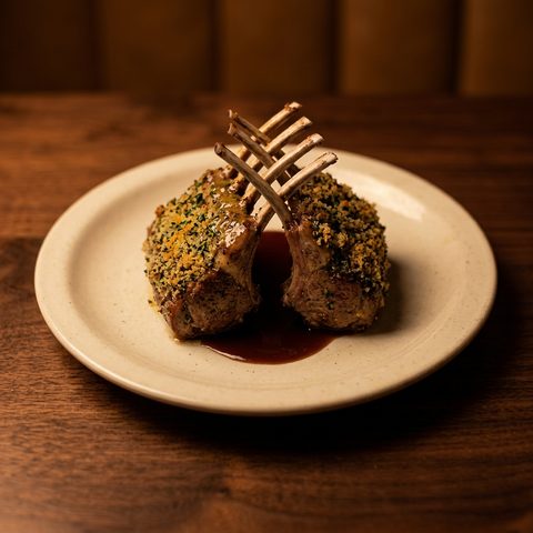 Roasted rack of lamb