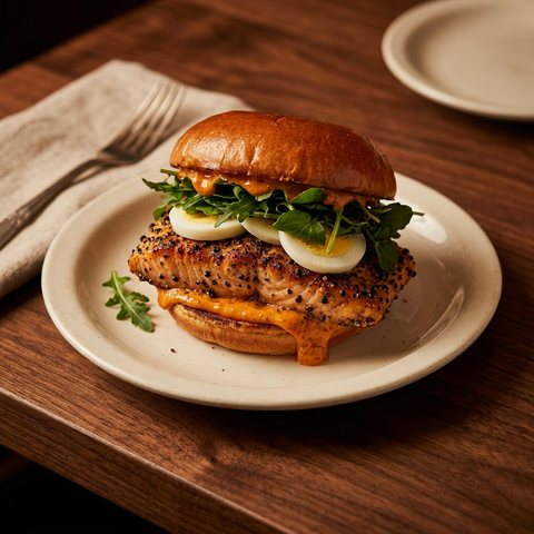 Salmon sandwich